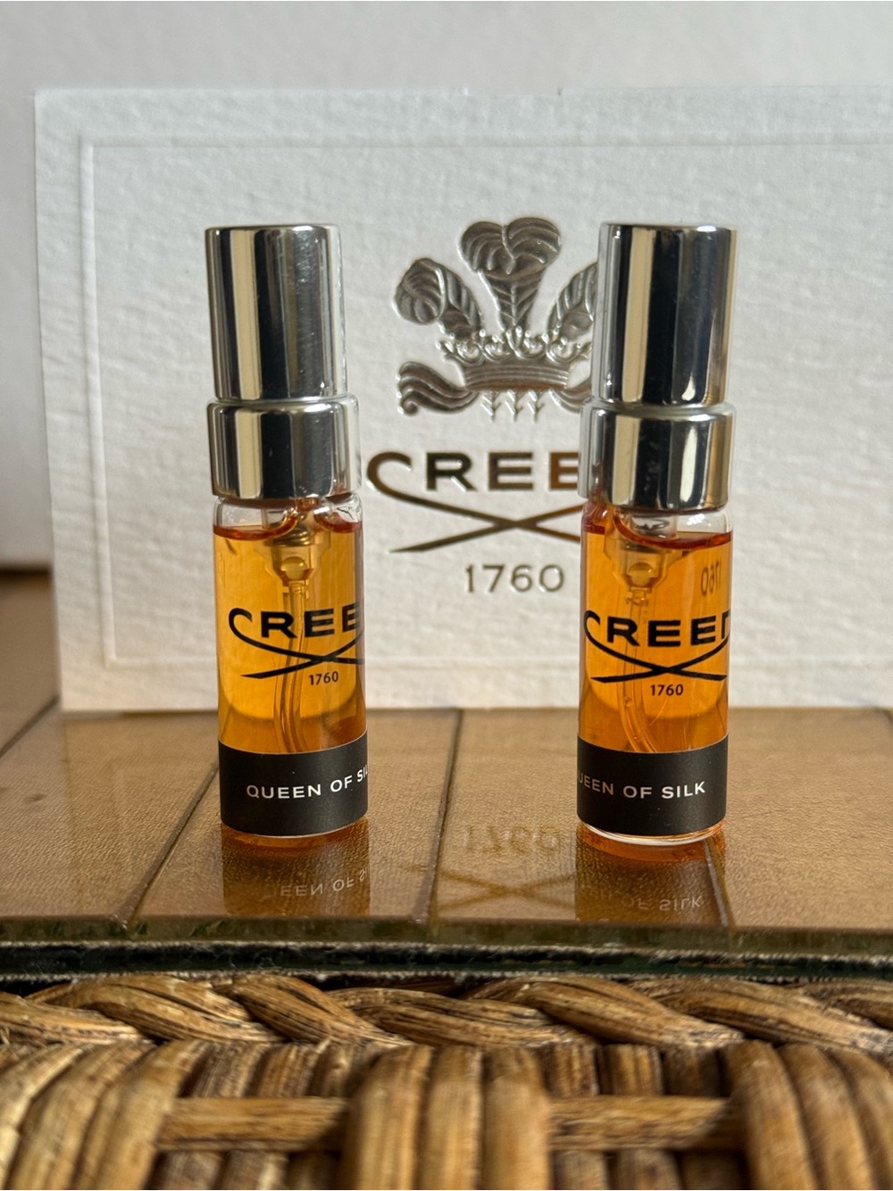 X2 CREED Queen of silk EDP delux sample spray